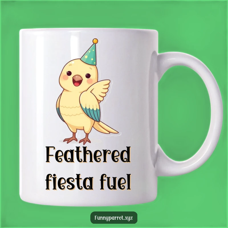 Funny Parrot Party Hat Mug: Hilarious Gift Idea for Bird Lovers