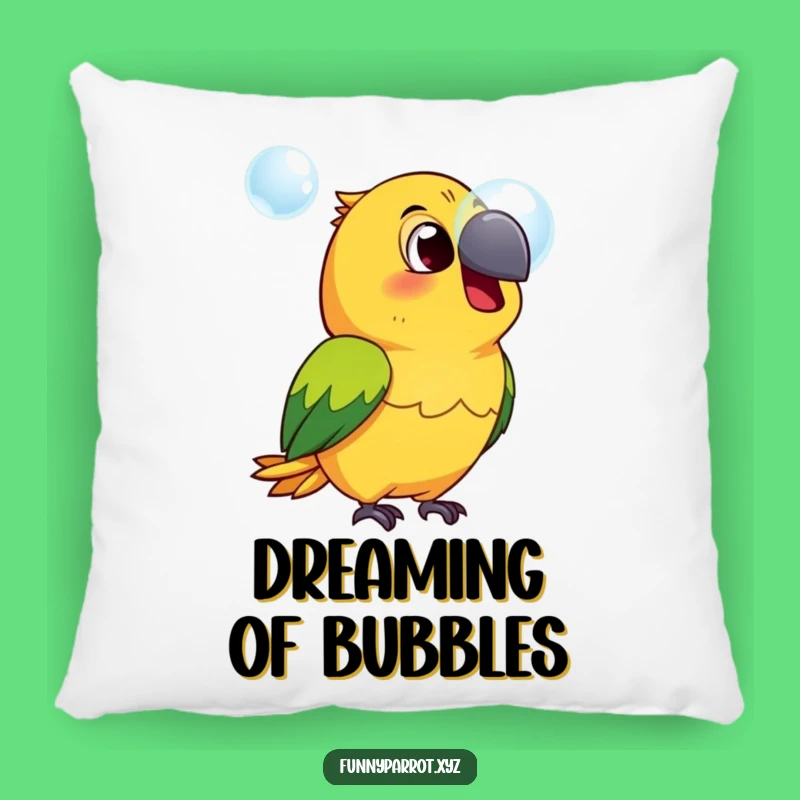 Funny Surprised Parrot Pillow - Cuddle up with hilarious feathered astonishment!