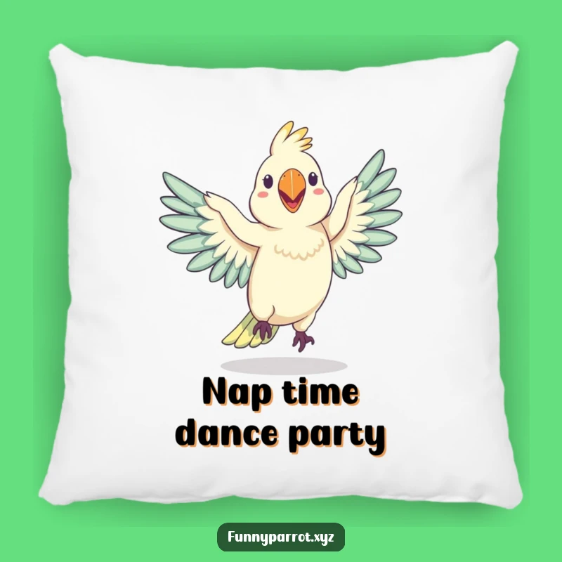 Funny Wobbly Parrot Dance Pillow: Cozy Comfort with a Silly Grooving Bird, Gift