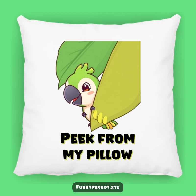 Funny Parrot Peeking Pillow: Mischievous Parrot Comfort, Soft and Hilarious Funny Gift
