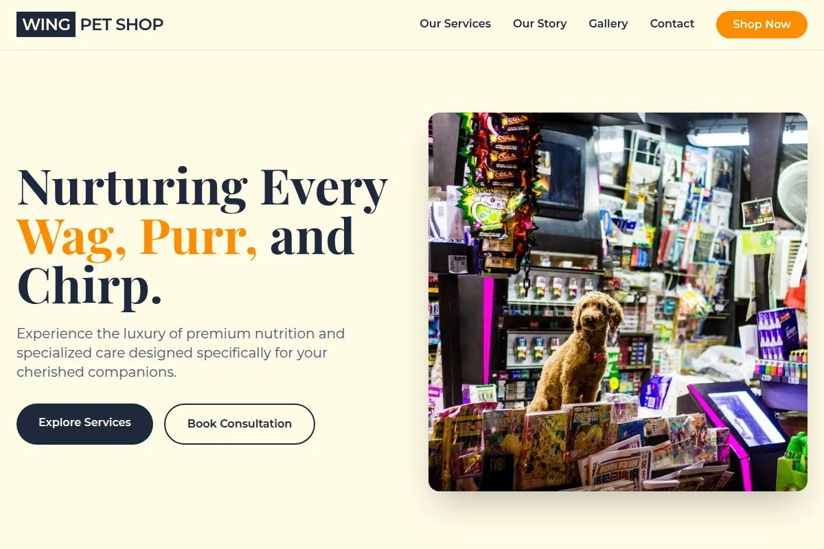 Wing Pet Shop