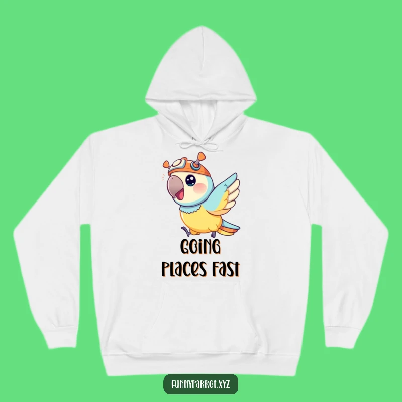 Cozy Funny Parrot Hoodie, Zippy Bird Propeller Hat Sweatshirt for Warmth