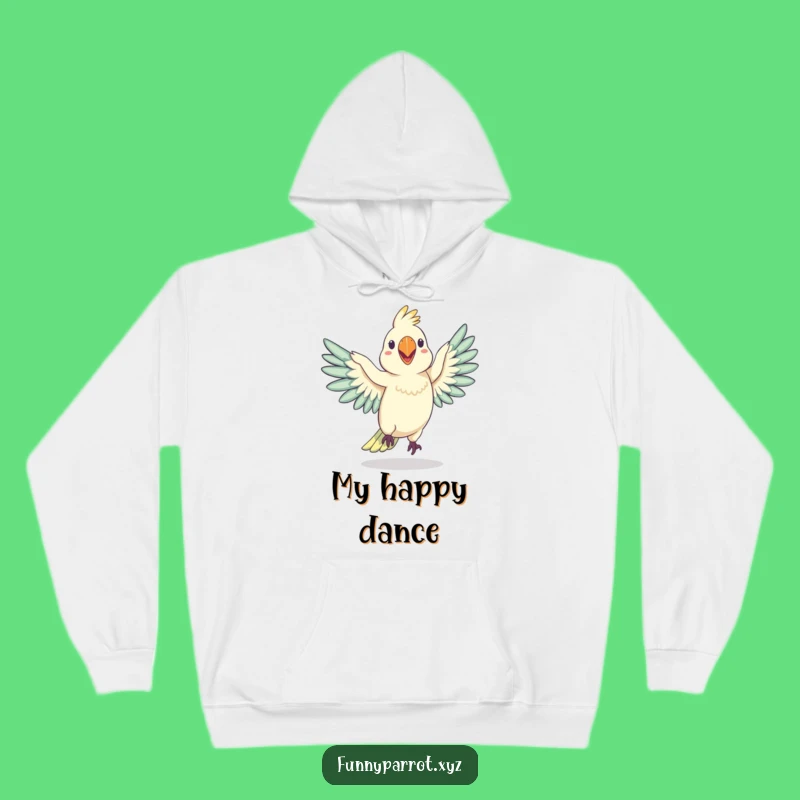 Funny Wobbly Parrot Dance Hoodie: Cozy Comfort with a Silly Bird Grooving, Great Gift