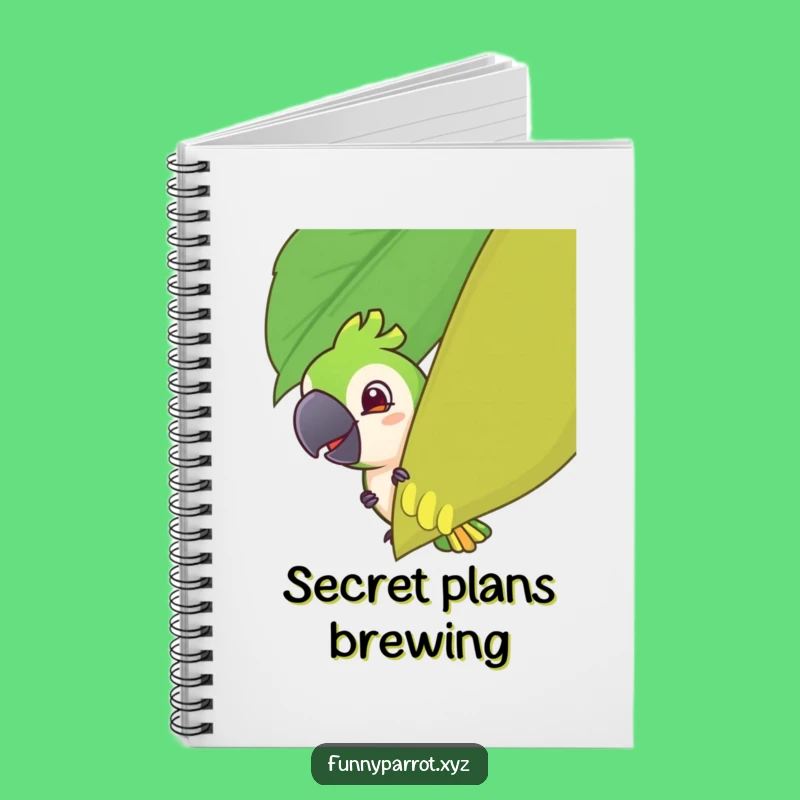 Funny Parrot Peeking Notebook: Mischievous Parrot Journal, Creative Humor, Perfect Funny Gift
